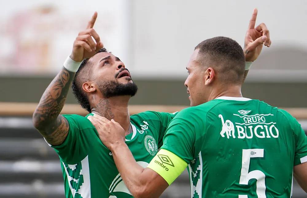 Chapecoense durante jogo da Serie B do Brasileirao