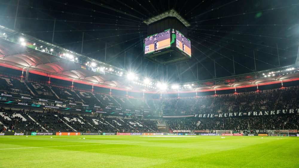 Um dos estádios da Euro 2024, em Frankfurt.