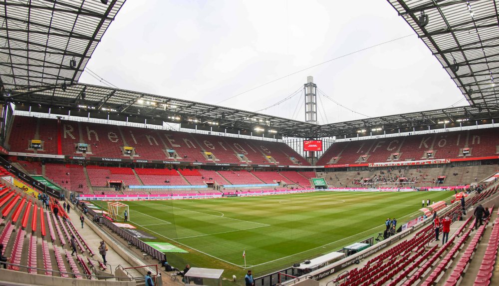 Dentro do Cologne Stadium, uma das sedes da Euro 2024.