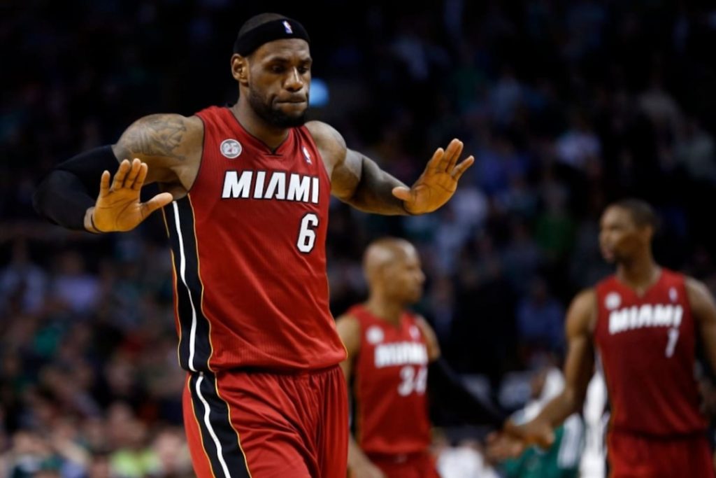 LeBron James em um dos melhores times da NBA de todos os tempos, o Miami Heat