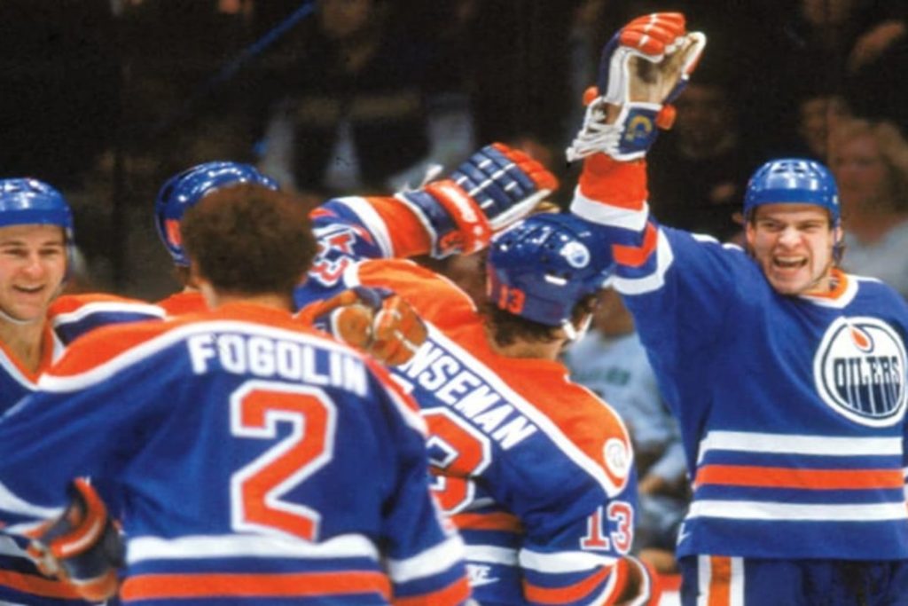 Edmonton OIlers de 1983-84, o melhor time da história da NHL.