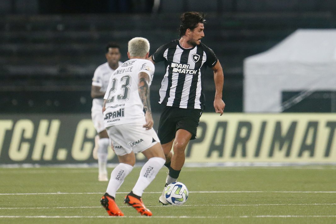 Corinthians x Botafogo em campo pelo Campeonato Brasileiro da Série A.